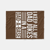 保Aパパのジョークの全てのパパAベースおもしろいパパ フリースブランケット (正面(横))