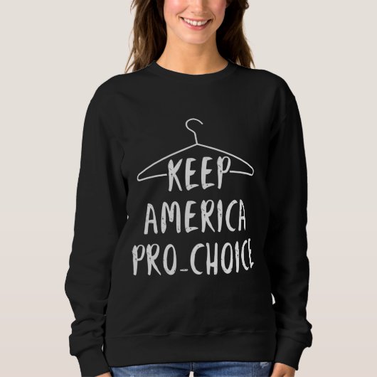保America Pro Choice – 妊娠中絶 – コートつる スウェットシャツ (正面)