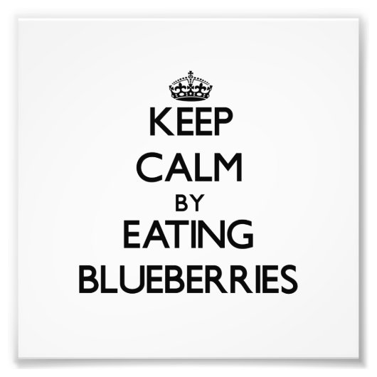 保Blueberry食べ物で落ち着く フォトプリント (正面)