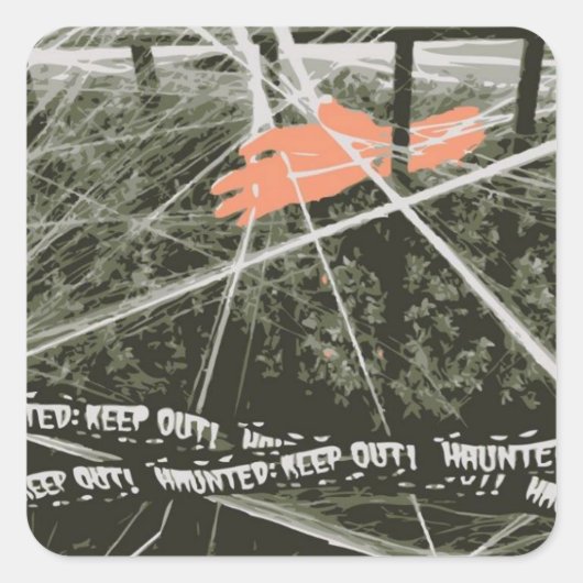 保Bosesでハロウィンの手を不気味出す スクエアシール (正面)