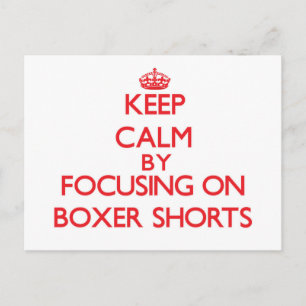 保Boxer Shortsに焦点を当てて冷静に ポストカード