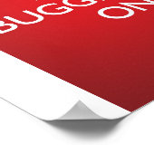 保Buggering On - Bright Red Poster ポスター (角)