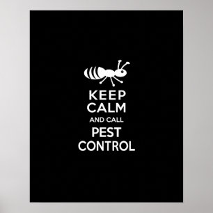 保CalmおよびCall Pest Controlの駆除おもしろい剤 ポスター