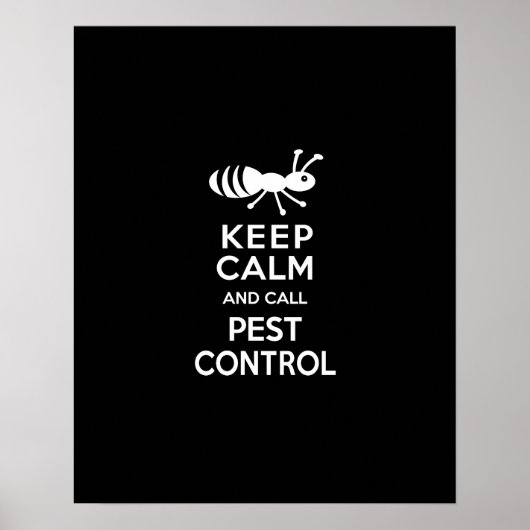 保CalmおよびCall Pest Controlの駆除おもしろい剤 ポスター (正面)