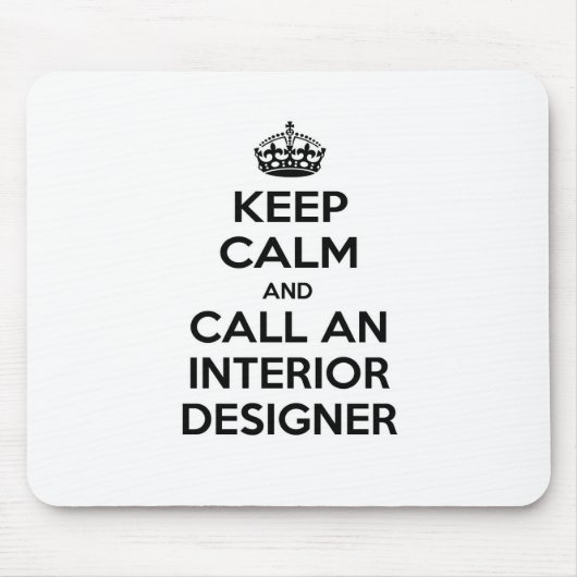 保Calmとインテリア・デザイナへの電話 マウスパッド (正面)