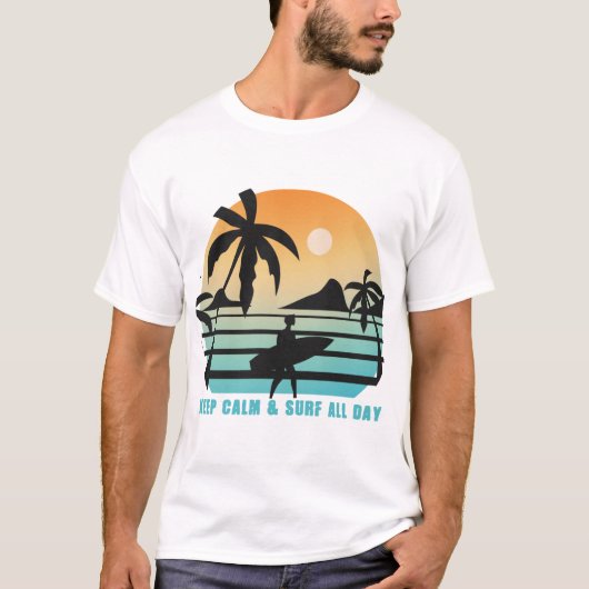 保Calmとサーフ Tシャツ (正面)