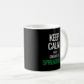 保Calmとスプレッドシートの作成 – Excel コーヒーマグカップ (正面右)