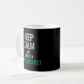 保Calmとスプレッドシートの作成 – Excel コーヒーマグカップ (正面左)