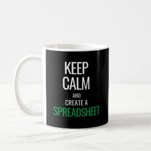 保Calmとスプレッドシートの作成 – Excel コーヒーマグカップ
