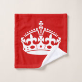 保Calmとテキストの追加パーソナライズされた バスタオルセット (ウォッシュタオル)