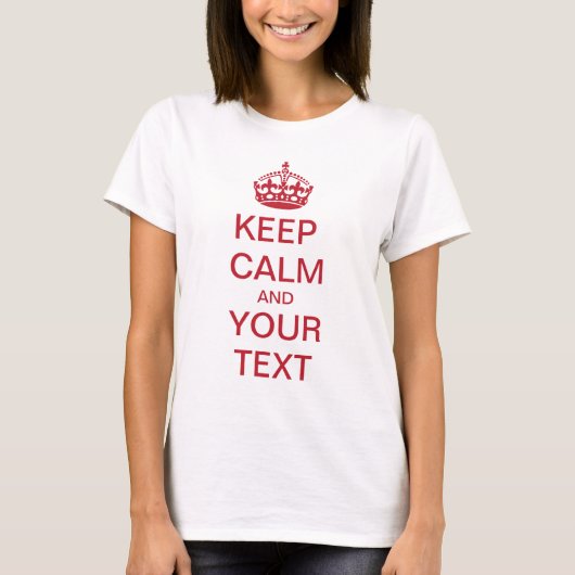保CALMとテキスト Tシャツ (正面)