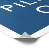 保CalmとパイロットオンSteampunk Dirightable - Blue ポスター (角)