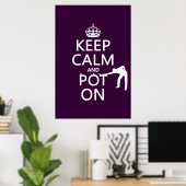 保Calmとポットオン(Snooker/Pool) ポスター (ホームオフィス)