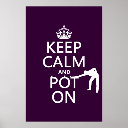 保Calmとポットオン(Snooker/Pool) ポスター (正面)