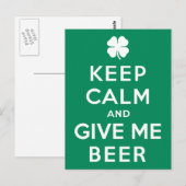 保Calmと与えMe Beer ポストカード (正面/裏面)
