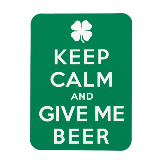 保Calmと与えMe Beer マグネット (縦)