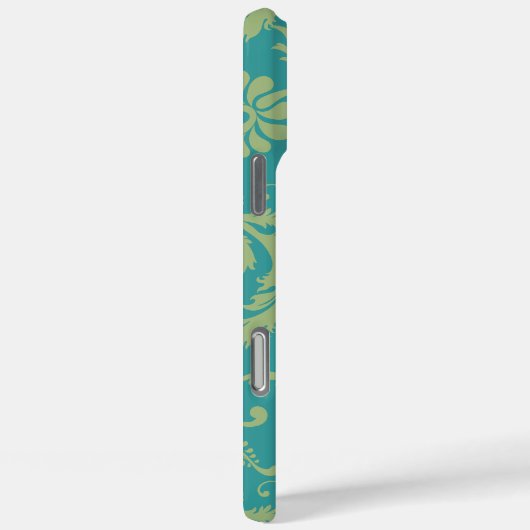 保CALMと文字変更ティール（緑がかった色）任意の色 Case-Mate iPhoneケース (裏面 / 右)