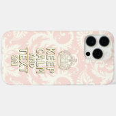 保CALMと文字変更ティール（緑がかった色）任意の色 Case-Mate iPhoneケース (裏面 (横))