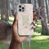 保CALMと文字変更ティール(緑がかった色)任意の色 Case-Mate iPhoneケース