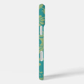 保CALMと文字変更ティール（緑がかった色）任意の色 Case-Mate iPhoneケース (裏面 / 右)