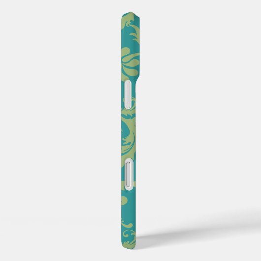 保CALMと文字変更ティール（緑がかった色）任意の色 Case-Mate iPhoneケース (裏面 / 右)