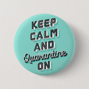 保Calmと検疫On Button Pin 缶バッジ