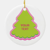 保CALMと祝クリスマス-テンプレート年 セラミックオーナメント (裏面)