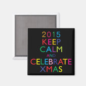 保CALMと祝クリスマス-テンプレート年 マグネット (正面/裏面)