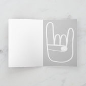 保Calmと聞Heavy Metalあいさつきカード カード (内部)