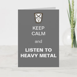 保Calmと聞Heavy Metalあいさつきカード カード