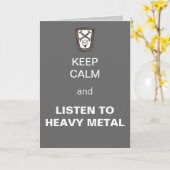 保Calmと聞Heavy Metalあいさつきカード カード (黄色い花)