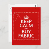 保Calmと買Fabric (すべての色) ポストカード (正面/裏面)