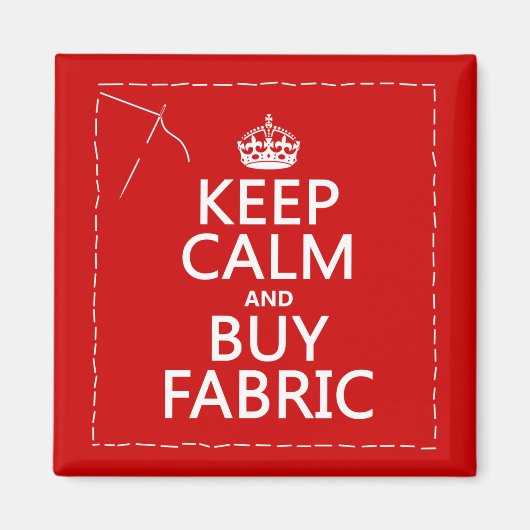 保Calmと買Fabric (すべての色) マグネット (正面)