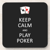 保CALMと遊トランプのポーカーカスタムコースター コースター (正面)