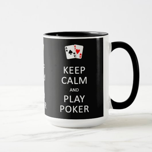 保CALMと遊トランプのポーカーマグカスタムグ マグカップ (右)