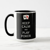 保CALMと遊トランプのポーカーマグカスタムグ マグカップ (左)