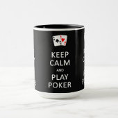 保CALMと遊トランプのポーカーマグカスタムグ マグカップ (中央)
