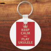 保Calmと遊Ukulele キーホルダー (正面)