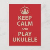 保Calmと遊Ukulele ポストカード (正面)