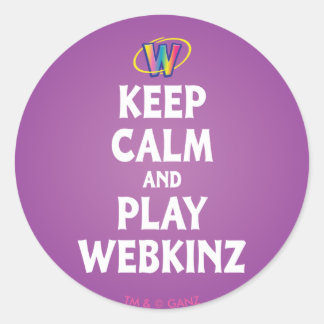 保Calmと遊Webkinz ラウンドシール