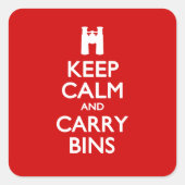 保Calmと運Bins スクエアシール (正面)