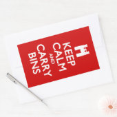 保Calmと運Bins 長方形シール (封筒)