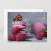 保Calmと食べマカロン//写真 ポストカード (正面/裏面)