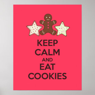 保Calmと食べCookieのポスタープリント ポスター