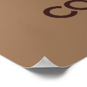 保Calmと食べCookieのポスタープリント ポスター (角)