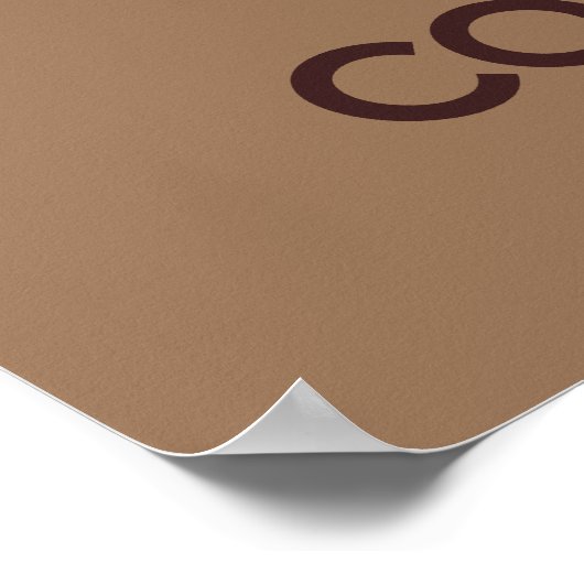 保Calmと食べCookieのポスタープリント ポスター (角)