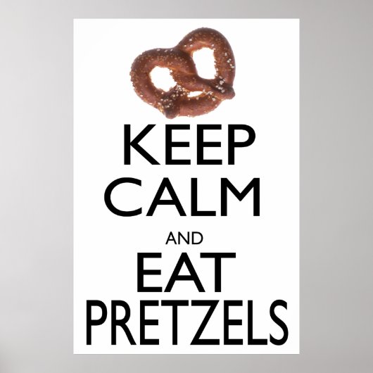 保Calmと食べPretzels ポスター (正面)