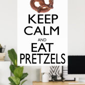 保Calmと食べPretzels ポスター (ホームオフィス)