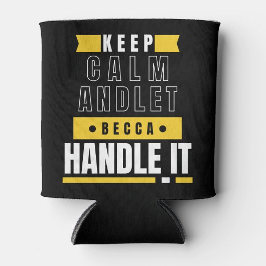 保CALMとBeccaに任せる |ギフおもしろいト 缶クーラー (正面)