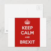 保CalmとBrexit ポストカード (正面/裏面)